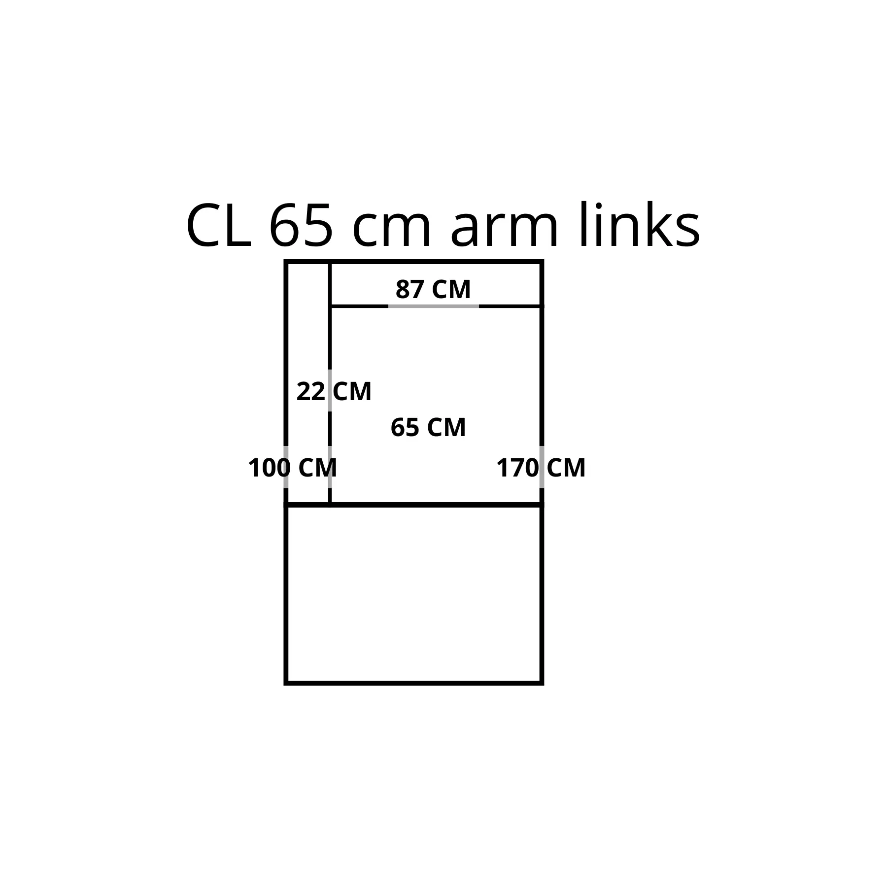 afbeelding van Leren elementenbank Flow - cl 65 arm links